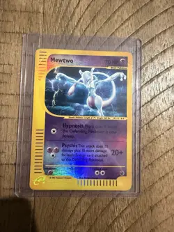 Pokemon Mewtwo 020/165 Expedition Base Set Reverse Holo Holo Rare 2002 - Image 1