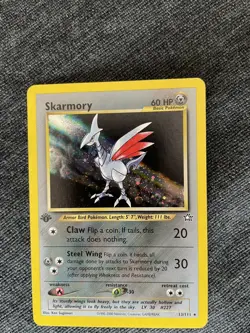 Pokemon Skarmory #13 Neo Genesis Holo 1st Edition - NM Condition - Image 1