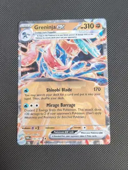Pokemon Gamestop Promo Greninja EX 106/167 Metal Double Rare Promo - Image 1