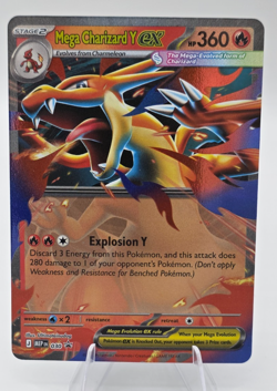 Pokemon TCG - Mega Charizard Y EX Mega Evolution Black Star Promo 030 - Image 1