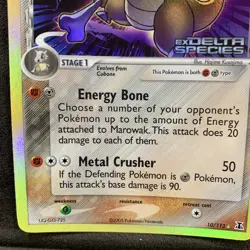 Pokemon EX DELTA SPECIES - #10/113 Marowak - Reverse Holo - ENG - Near Mint - Image 5