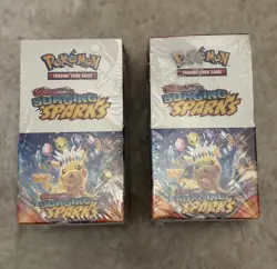2x Pokemon Surging Sparks Half Booster Box (18 Packs) - New & Sealed ✅🚚 - Image 1