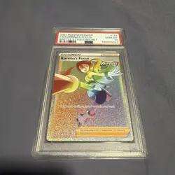PSA 10 Gem - Korrinas Focus 174/163 Battle Styles Pokemon Rainbow Secret Rare - Image 1