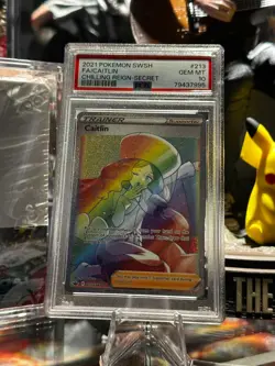 PSA 10 Pokemon Caitlin #213 Chilling Reign Full Art Rainbow Secret Rare GEM MINT - Image 1