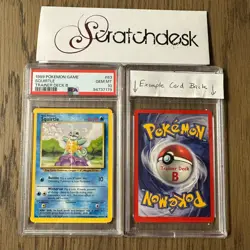 PSA 10 - Pokemon SQUIRTLE 63/102 Base Set MISTY'S TRAINER DECK B - RARE Red Back - Image 1