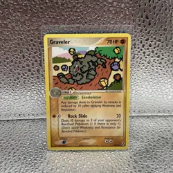 GRAVELER 34/92 EX Legend Maker Unlimited Vintage Pokemon TCG Near Mint - Image 1