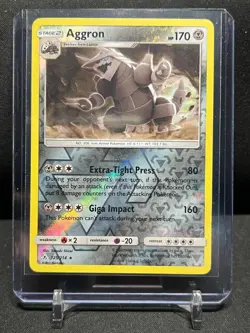 Aggron 125/214 Reverse Holo Rare Pokemon 2019 SM Unbroken Bonds LP - Image 1