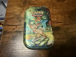 Pokemon TCG Prismatic Evolutions Mini Tin with Leafeon New and Sealed - Image 1