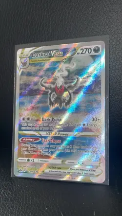 Pokemon Darkrai VSTAR TCG Full Art Holo Card GG50/GG70 Crown Zenith NM Condition - Image 2