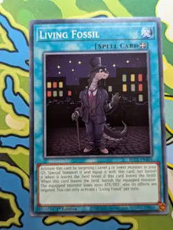 Living Fossil BLC1-EN104 1st Edition YuGiOh TCG Card - Image 1