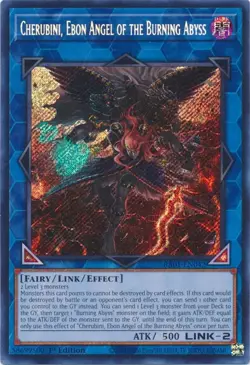 Cherubini, Ebon Angel of the Burning Abyss - RA01-EN042 - Secret Rare - Yugioh - Image 1