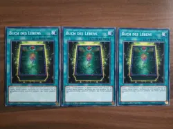 3x Yu-Gi-Oh! SR07-DE027 Buch des Lebens Common NM 1st Ed - Image 1