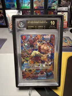 One Piece TCG Edward Newgate ST15-002 SP • BGS BLACK LABEL • POP 14 - Image 1