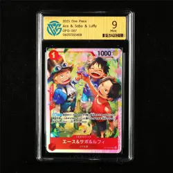 CCG 9 Mint 2025 One Piece JPN Ace&Sabo&Luffy OP13-007 SR - Image 1