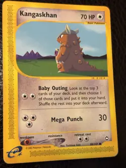 Pokemon Kangaskhan TCG Aquapolis Card 88/147 Non-Holo E-Reader - Image 1