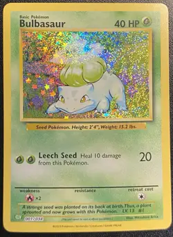 Bulbasaur Holo 001/034 Pokemon TCG Pokemon Trading Card Game Classic Collection - Image 1
