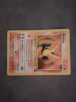 Pokemon TCG Moltres Holo Unlimited Rare Card 12/62 Fossil Set Near Mint - Image 3