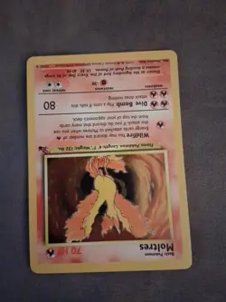 Pokemon TCG Moltres Holo Unlimited Rare Card 12/62 Fossil Set Near Mint - Image 4