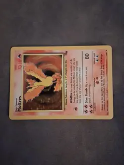 Pokemon TCG Moltres Holo Unlimited Rare Card 12/62 Fossil Set Near Mint - Image 5