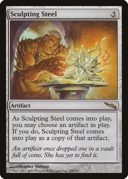 Sculpting Steel Mirrodin NM Artifact Rare MAGIC THE GATHERING CARD ABUGames - Image 1