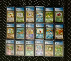 Pokemon 1999 Japanese Southern Islands Promo Complete CGC Graded 18 Card Set - Image 1