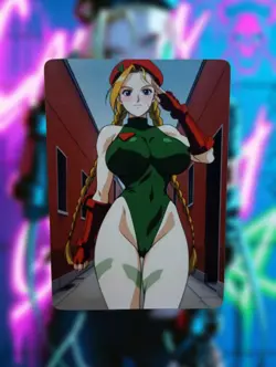 Cammy Street Fighter Anime Waifu Sexy Goddess Doujin Lewd Hentai Card - Image 1
