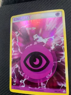 Psychic Energy 109/110 Rare Holo Pokemon Card - EX Holon Phantoms -2006- HP/DMG - Image 2