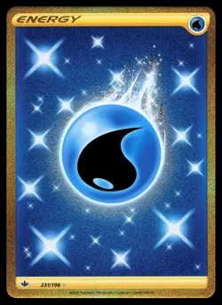Water Energy (Secret) 231/198 SWSH06: Chilling Reign Holo Pokemon Card - Image 1