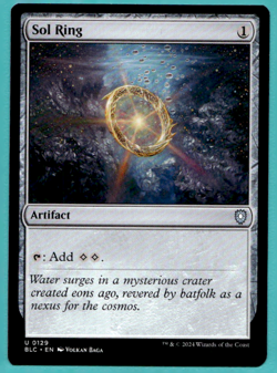 SOL RING BLOOMBURROW COMMANDER BLC UNCOMMON ARTIFACT LP MTG 129 - Image 1