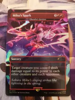 MTG Secret Lair Drop - Hatsune Miku - Chandra's Ignition - English, FOIL NM - Image 1