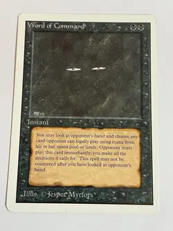 MTG Unlimited Word of Command - LIGHT PLAY - ROLLER LINE - Image 1