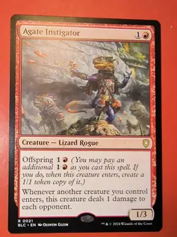 MTG, MAGIC: AGATE INSPECTOR, 0021, BLC, REGULAR, RARE, NM, COMMANDER - Image 1
