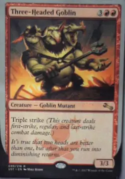 Three-Headed Goblin - Unstable: #99, Magic: The Gathering Nm C259 - Image 1