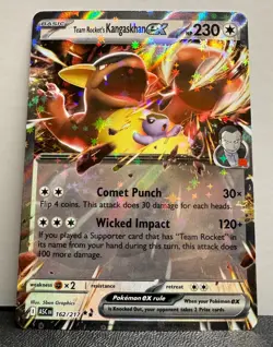 Team Rocket's Kangaskhan EX Double Rare 162/217 Pokemon Ascended Heroes TCG - Image 1