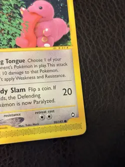 Pokemon TCG Lickitung Non Holo 90/147 Aquapolis Set 2002 - Image 4