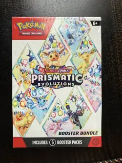 Pokemon Scarlet & Violet Prismatic Evolutions Factory Sealed Booster Bundle Box - Image 1