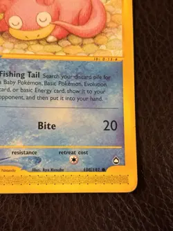 Pokemon Slowpoke Aquapolis Regular Non Holo 108/147 - Image 4