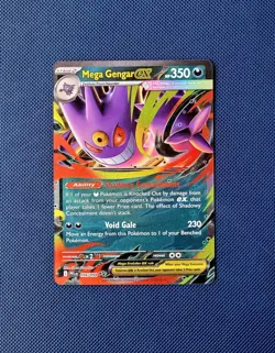 Mega Gengar ex 056/094 Holo Double Rare Pokemon TCG ME Phantasmal Flames ENG NM - Image 1