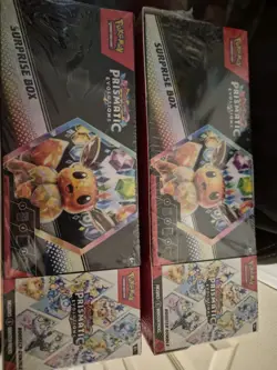 2 Pokemon Prismatic Evolutions Surprise Box And Booster Bundle Sealed - Image 1