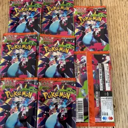 8x Packs Japanese Pokemon Mega Inferno X Booster Packs - Image 3
