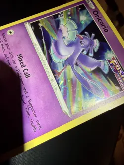 Oricorio SWSH210 Holo HD Galaxy Swirl Pokemon TCG Sword Shield Black Star Promo - Image 2