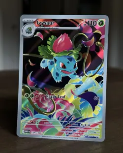 Pokemon TCG Ivysaur 134/132 Mega Evolution Full Art Holo 110HP - Image 1