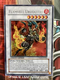 Yugioh Secret Rare Synchro Pack - Flamvell Uruquizas / Ancient Flamvell Deity - Image 2