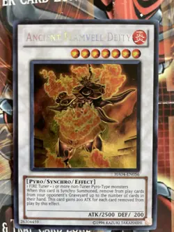 Yugioh Secret Rare Synchro Pack - Flamvell Uruquizas / Ancient Flamvell Deity - Image 4