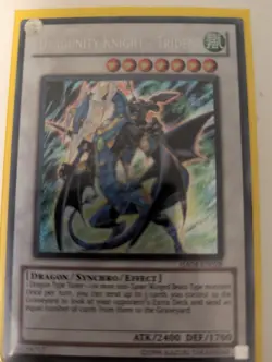 YUGIOH Secret Rare Dragunity Knight - Trident HA04-EN028 1st Edition - Image 1