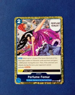 OP07-057 Rare Foil English One Piece TCG Card Femur Perfume Edition - Image 1