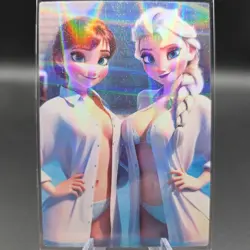 Elsa And Anna Frozen Anime Waifu Card Doujin ACG Goddess Holo - Image 1