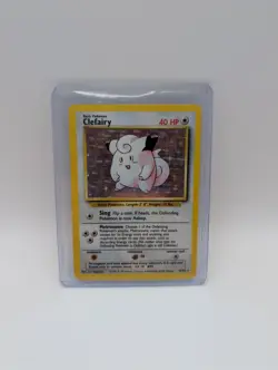 Clefairy 5/102 Holo Rare Base Set 2 Pokemon Card NM - Image 1
