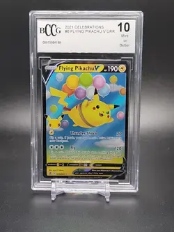 Flying Pikachu V 006/025 Celebrations BCCG Graded 10 Pokemon Trading Card Game - Image 1