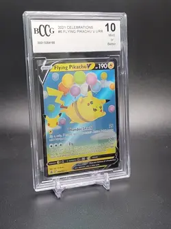 Flying Pikachu V 006/025 Celebrations BCCG Graded 10 Pokemon Trading Card Game - Image 3